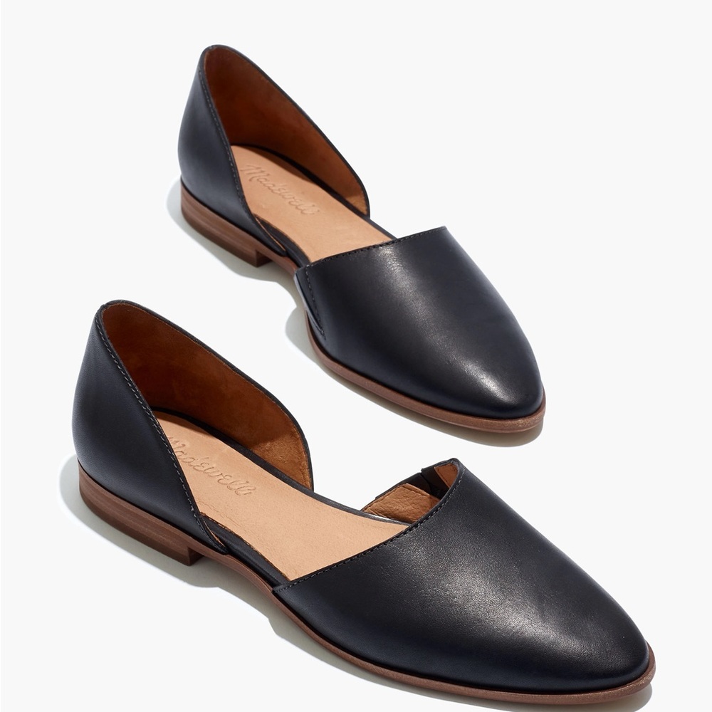 MADEWELL The Marisa d'Orsay Flat in Black Leather Size 7